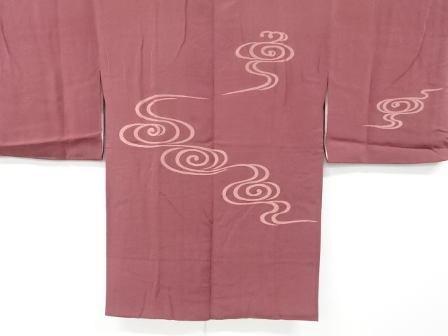 リサイクル　流水模様織り出し絵羽道行コート